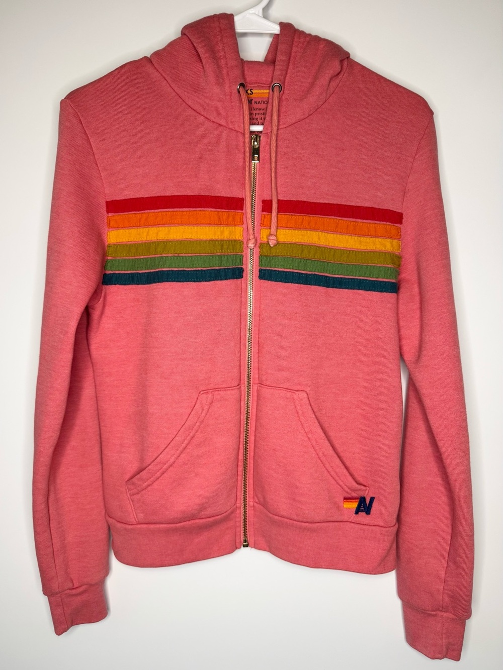 Aviator Nation 6 Stripe Zip Hoodie